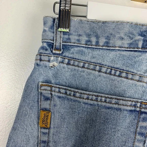 Vintage High Waisted Cropped Embroidered Hem Jeans - Picture 7 of 10